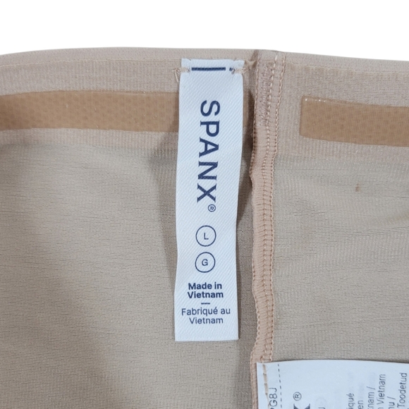 Spanx Thinstincts 2.0 High-Waisted Mid-Thigh Short Womens L Petite Beige #10233Q - Picture 4 of 10